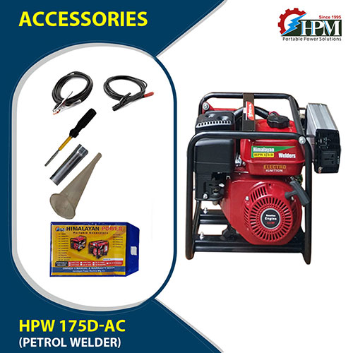 200 Amps Petrol Welding Generator, World’s Ultra Light& Low Cost Arc Welding Machine with Recoil Start Model HPW-175D-AC