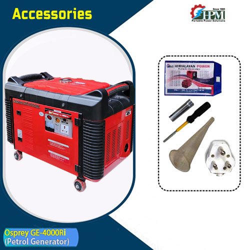 4 KVA Smart Petrol Generator with Recoil Start Model Osprey GE-4000Ri,  